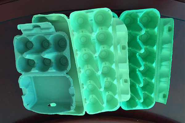 Hot sell light green/dark green 6/12 egg carton/box/tray