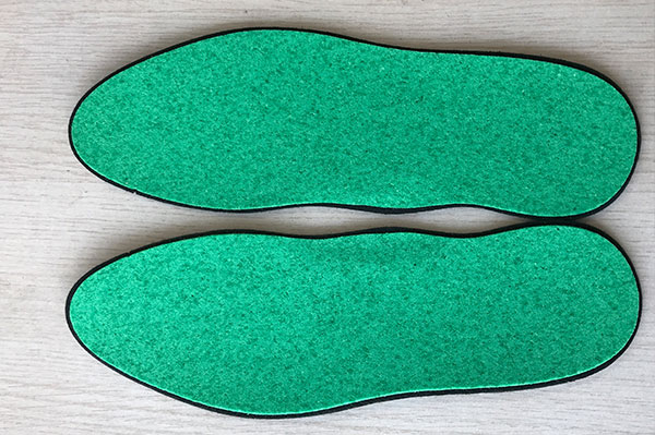 Memory foam sponge deodorant and antimicrobial insole material
