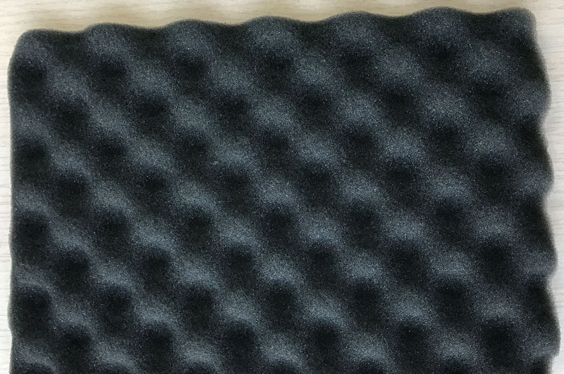Sound absorbing pu sponge acoustic wave foam self adhesive sound insulation sound proof wave sponge