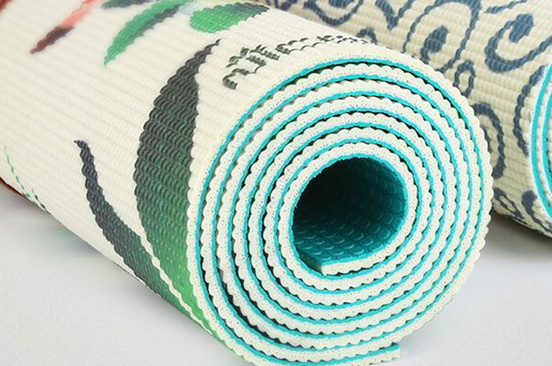 Eco-friendly PVC/TPE non slip waterproof material custom print private label factory manufacturer yoga mat