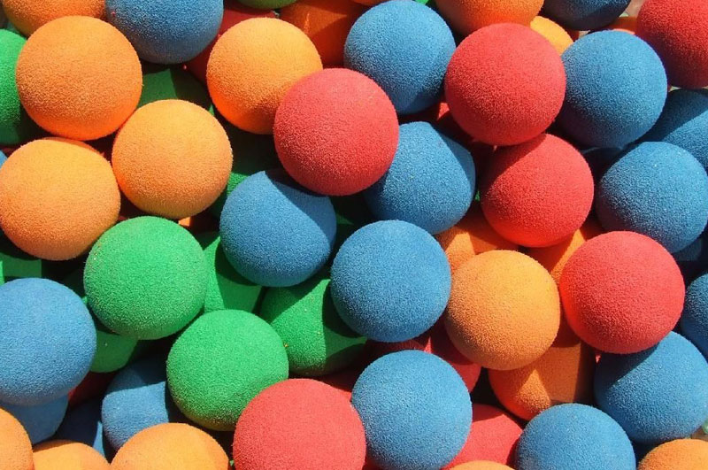 High Quality Colorful EVA Foam Balls Bouncy Rubber Ball