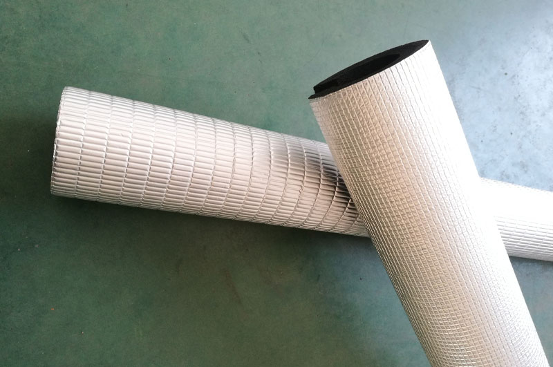 xpe foam tube for heat insulation/protection with aluminum foil